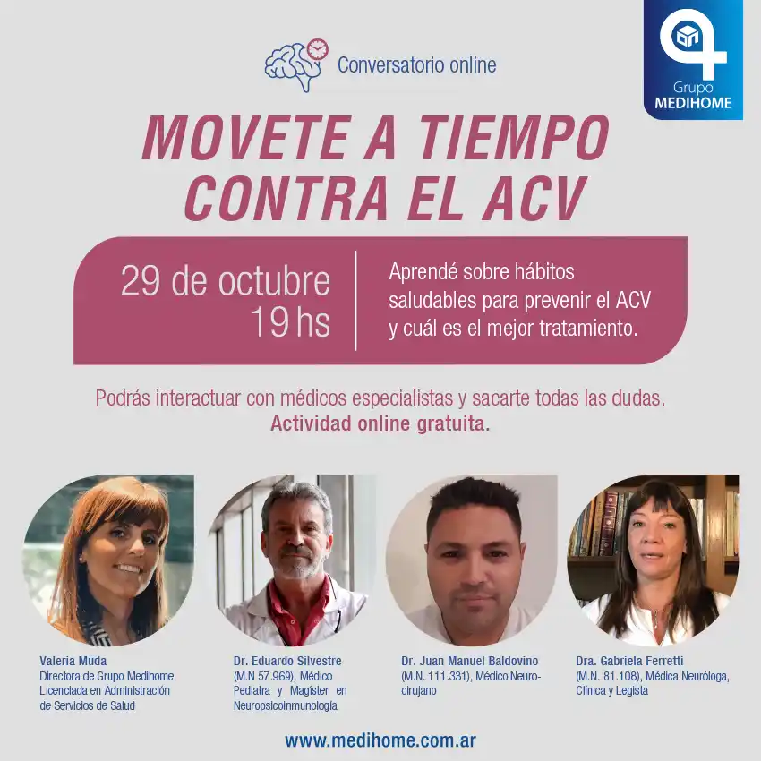 “En movimiento contra el ACV”, encuentro gratuito virtual