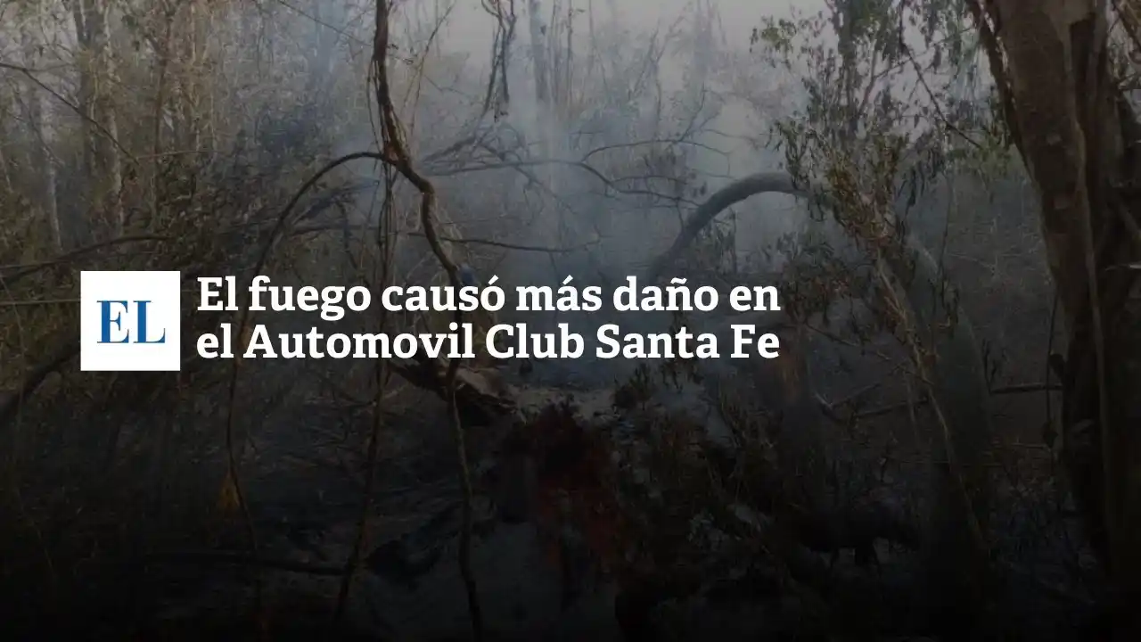 El fuego causó más daño en el Automóvil Club Santa Fe