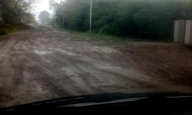 La calle Patricios, un lodazal. 