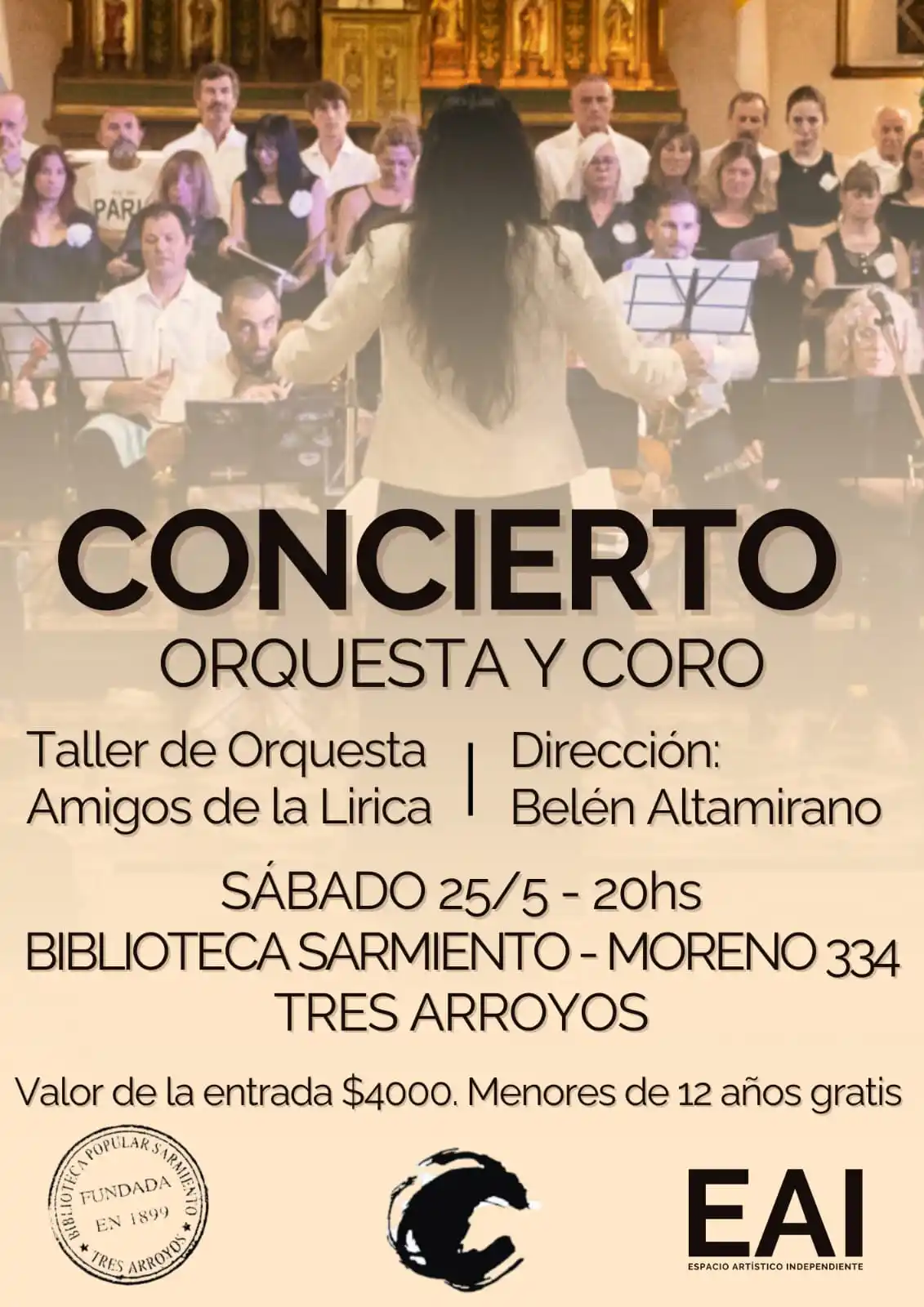 Concierto lírico y orquestal en la Biblioteca Sarmiento