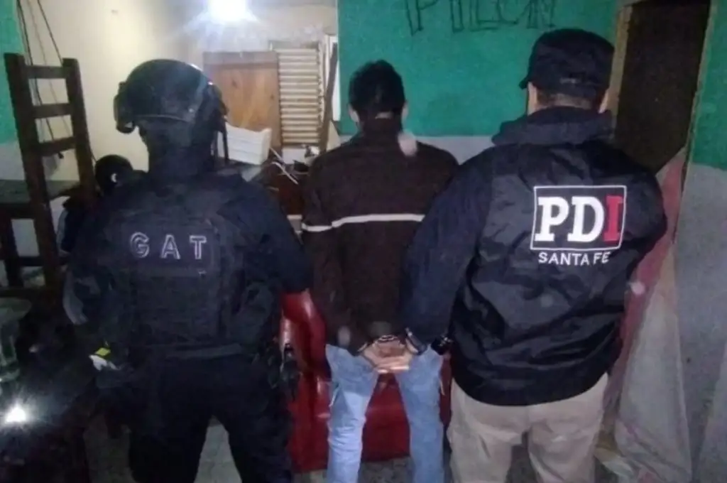 El momento de la captura del sospechoso. Foto: Gentileza