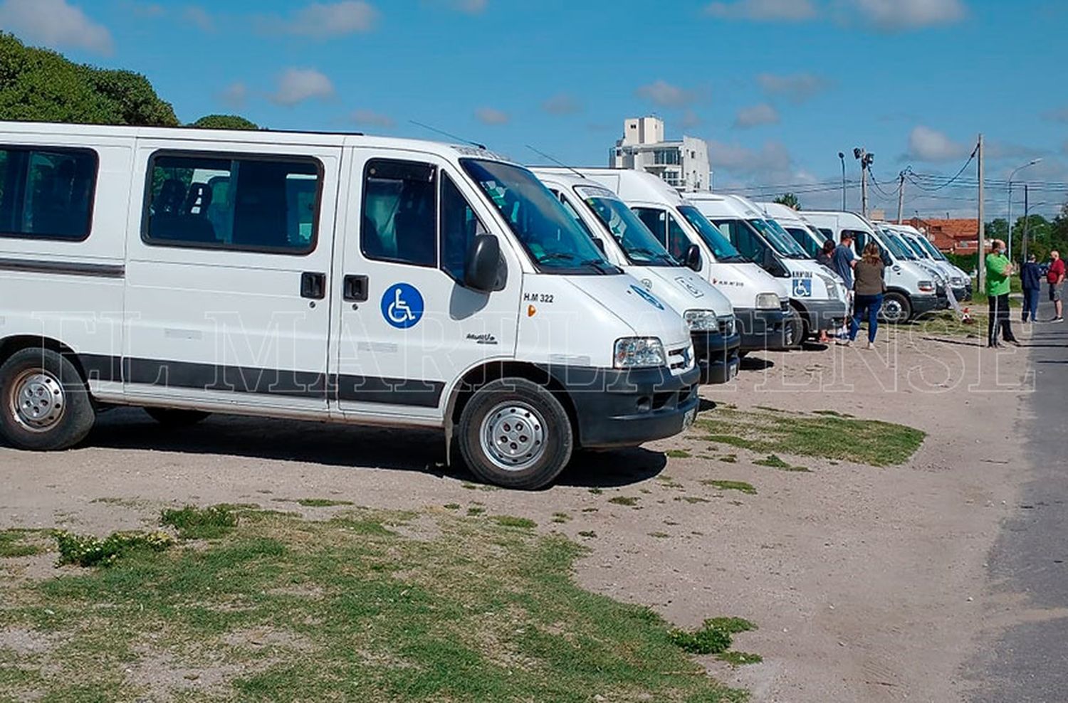 Transportistas de personas con discapacidad protestaron en el Museo MAR: "Necesitamos una solución real"