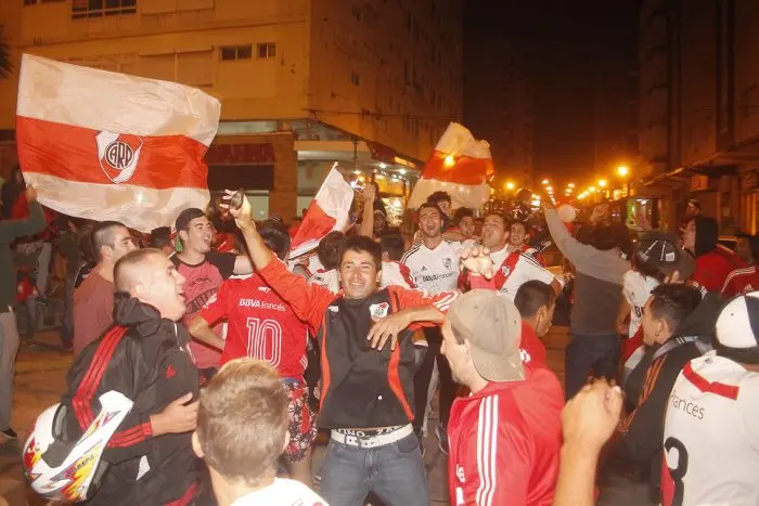 Los festejos de River en Necochea