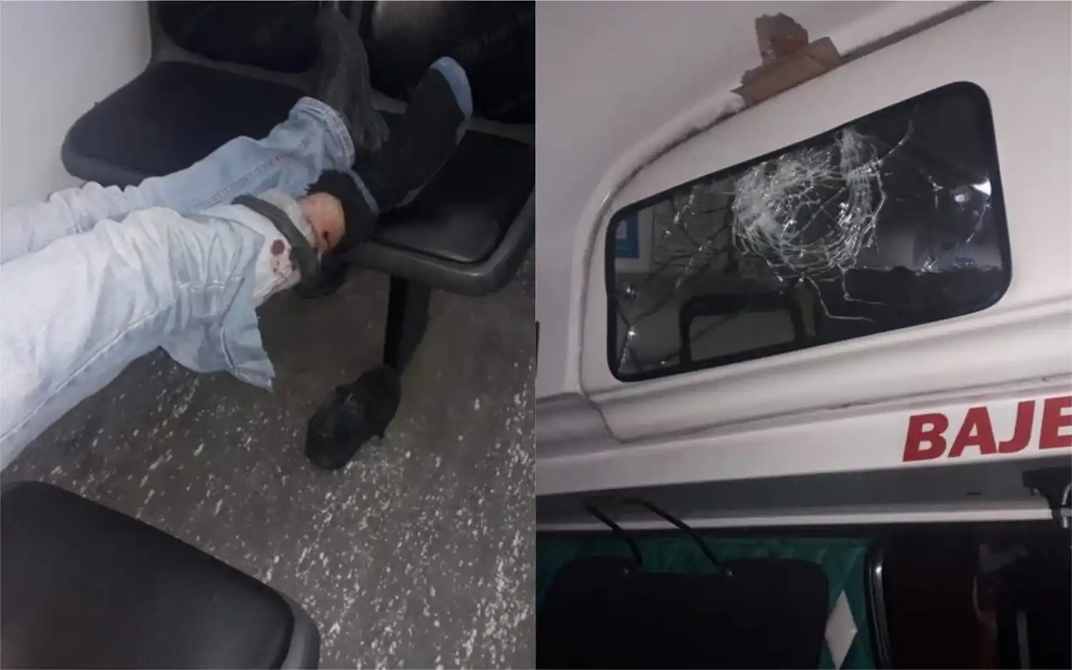 Balean a un chofer de colectivo en pleno recorrido por San Martín: Hay 4 líneas de paro