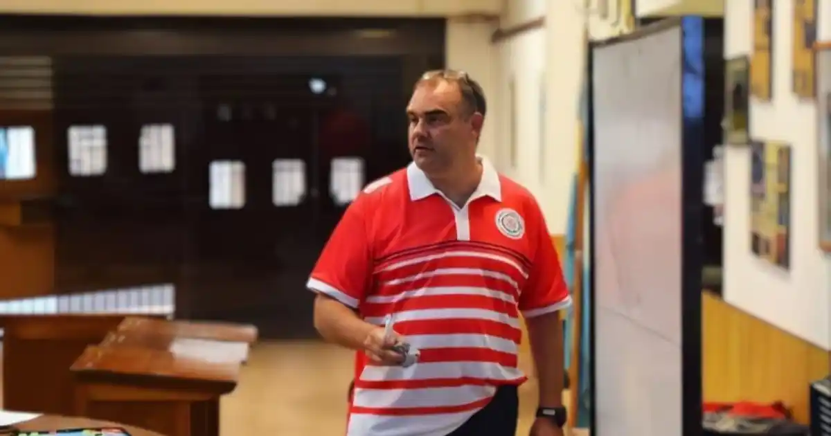 Uno de los entrenadores de Banco Provincia, Christian Peratta.