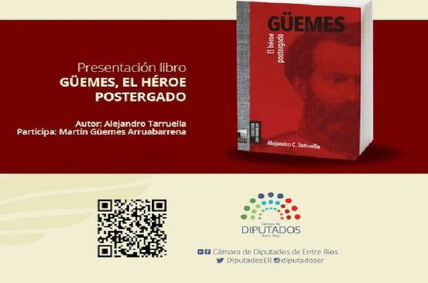 El Ciclo ''Alas'' de la Cámara de Diputados presentó el libro ''Güemes, el héroe postergado''