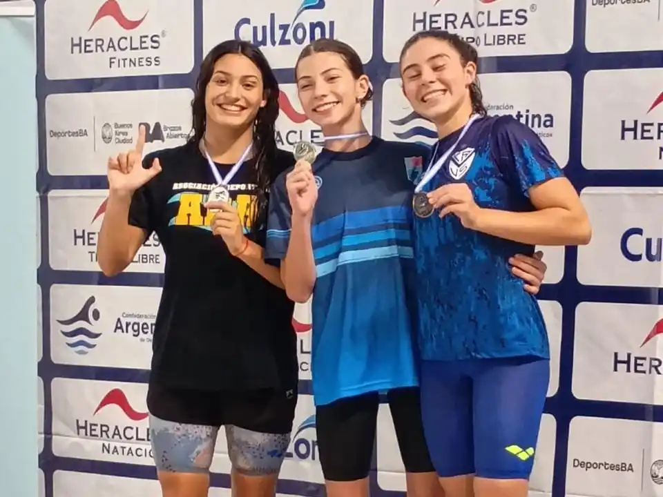 Sol Del Valle (a la izquierda) ocupó el segundo lugar en dos pruebas del torneo nacional