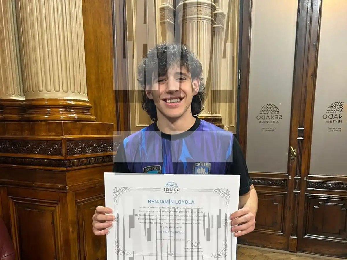 El sanfrancisqueño recibió un Diploma de Honor.