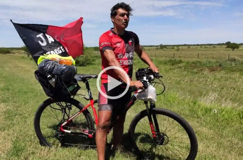 Un santafesino viajará 720 kilómetros en bicicleta para alentar a Colón