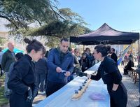 Dolores: elaboraron el sandwich de matambre más largo del mundo