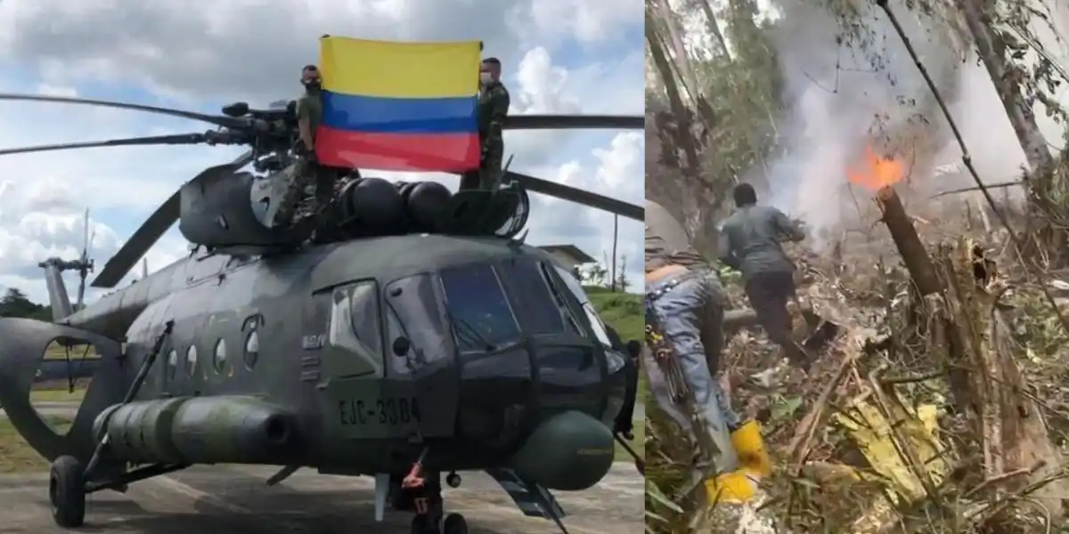 9 militares muertos en ACCIDENTE DE HELICÓPTERO en Colombia
