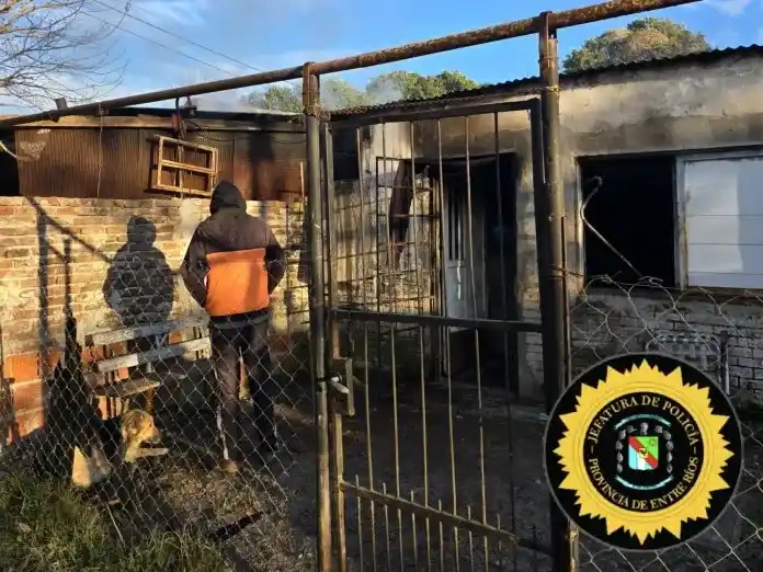 Una mujer sufrió quemaduras y su casa tiene graves daños estructurales producto de un incendio