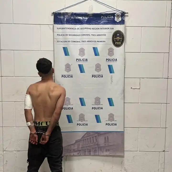 Aprehendido por amenazas y resistencia a la autoridad
