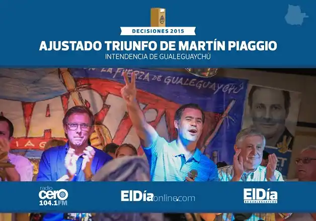 Martín Piaggio es el intendente electo de Gualeguaychú