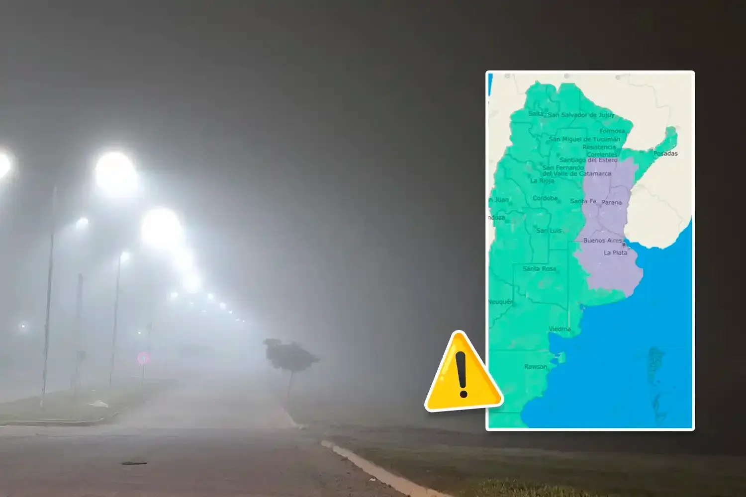 Nueva alerta meteorológica por niebla en Rafaela y la región