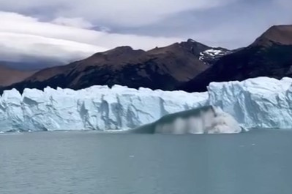 El momento quedó registrado por un grupo de turistas