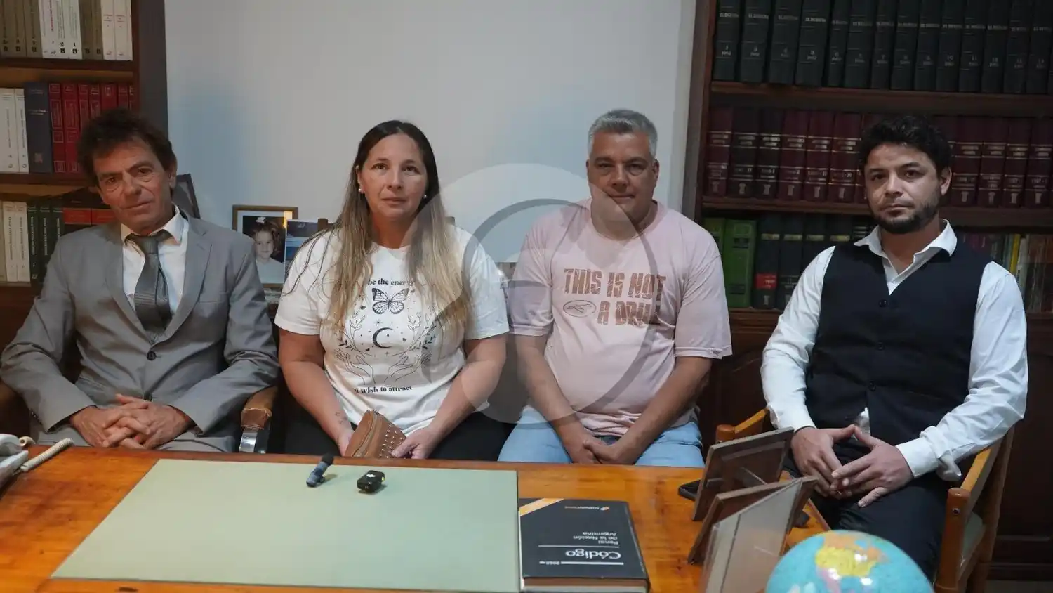 Sostener la calificación. Eso es lo que piden los abogados Raggio y Lahorca (alos costados) y los padres de Bautista Coronel