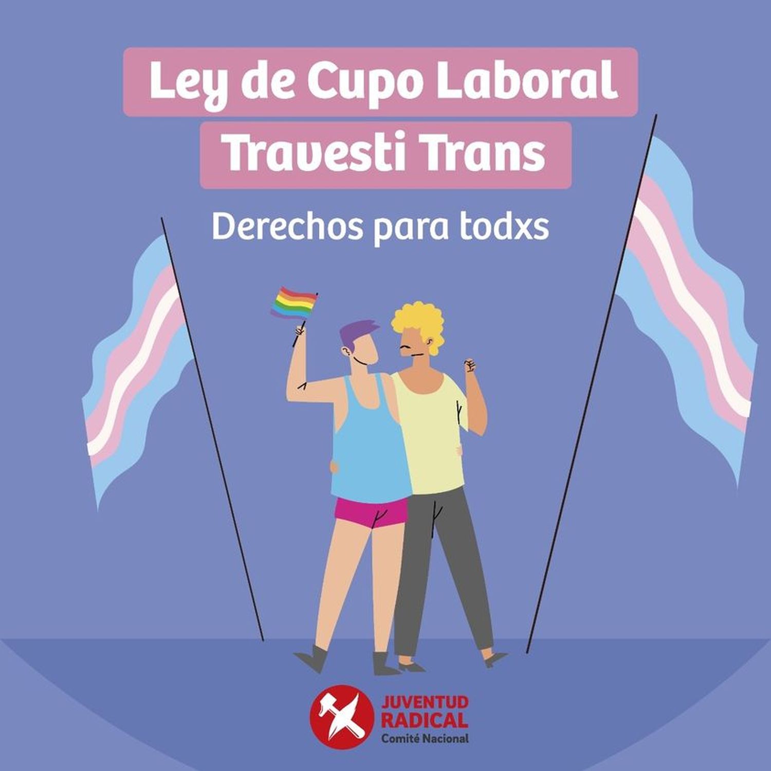 Cupo laboral trans: la JR y la Multisectorial se expresaron