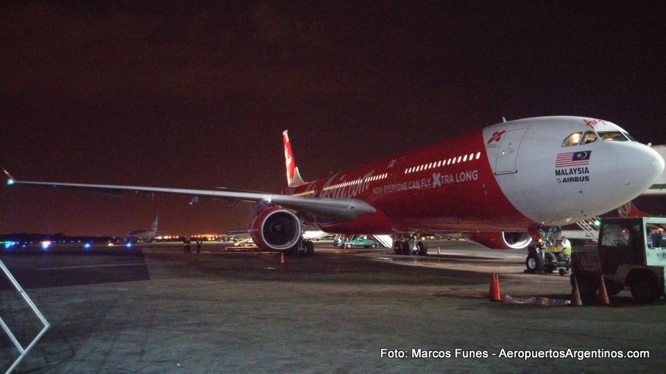 [Fotogalería] Airbus A330-343 de AirAsia X operando en Ezeiza para CONVIASA