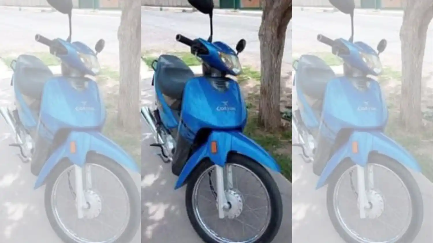 Esta moto fue dejada con cadena y candado en la Terminal pero alguien se la llevó.