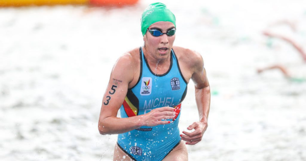 Claire Michel cayó enferma tras competir en la prueba femenina el pasado 31 de julio.