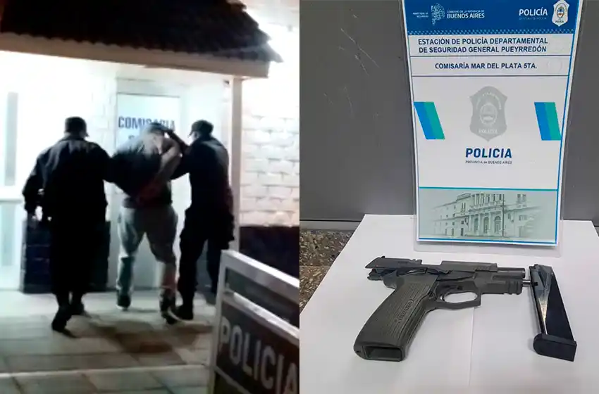 Insólito: lanzó 14 disparos al aire con su 9mm