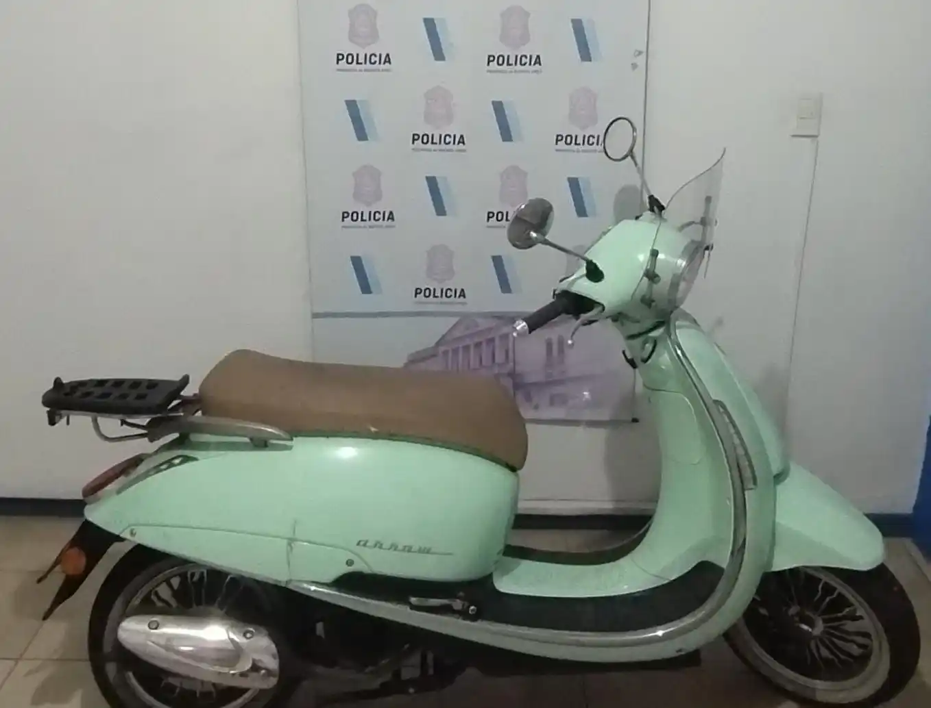 La moto había sido robada en un hecho reciente.