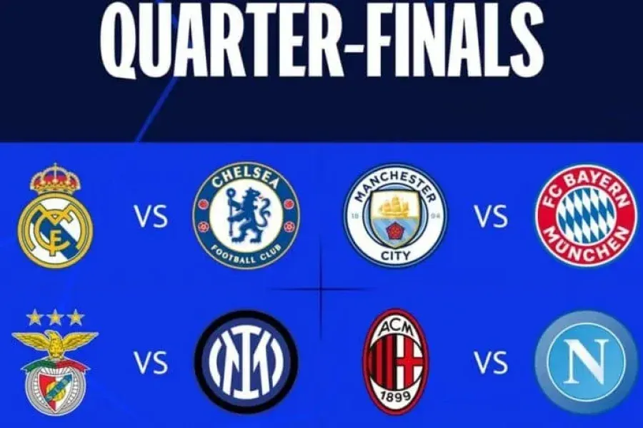 Se sortearon los 4° de final de la Champions League