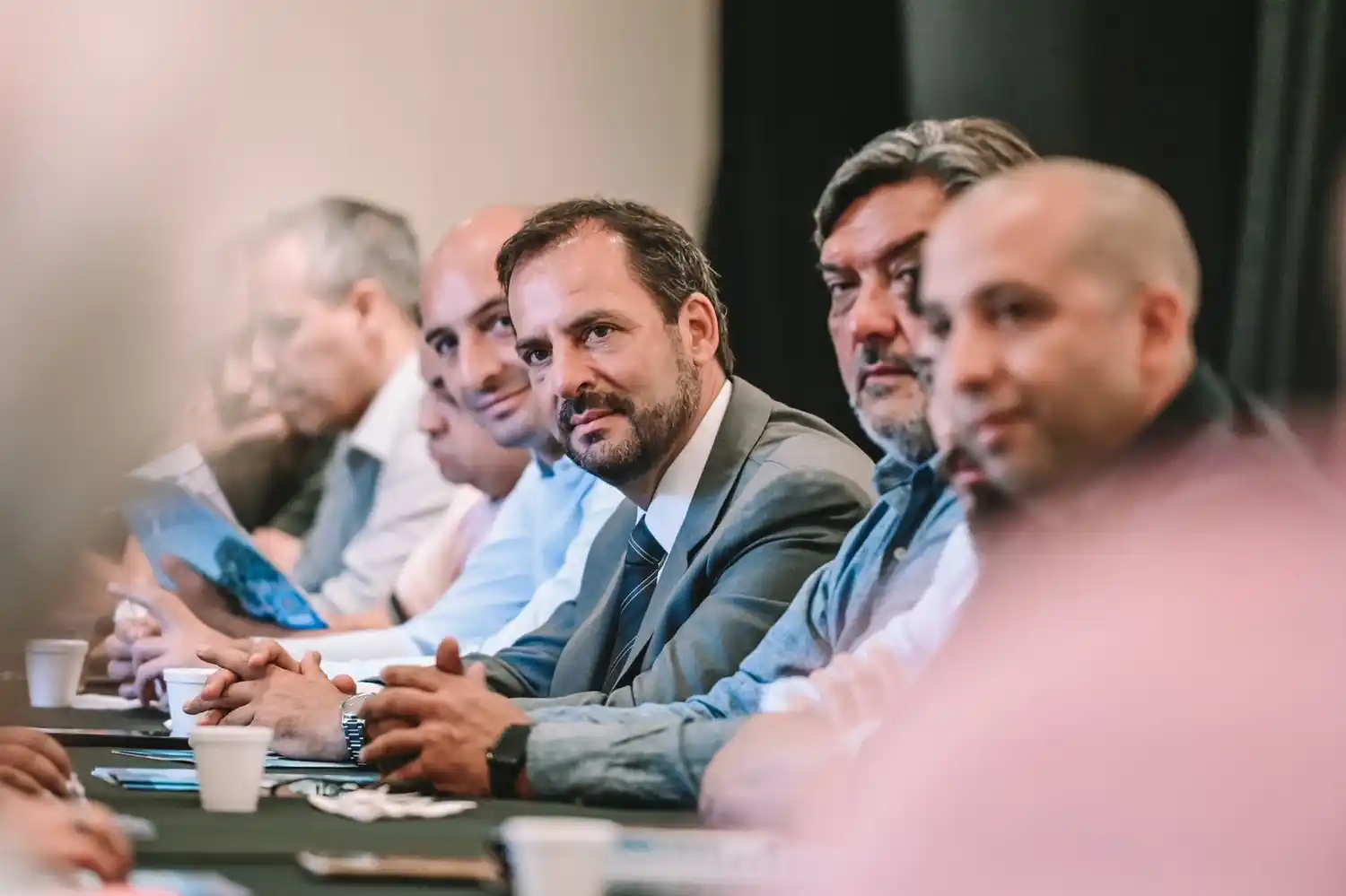 Mesa gremial de Escobar apoyó la reelección de Ariel Sujarchuk