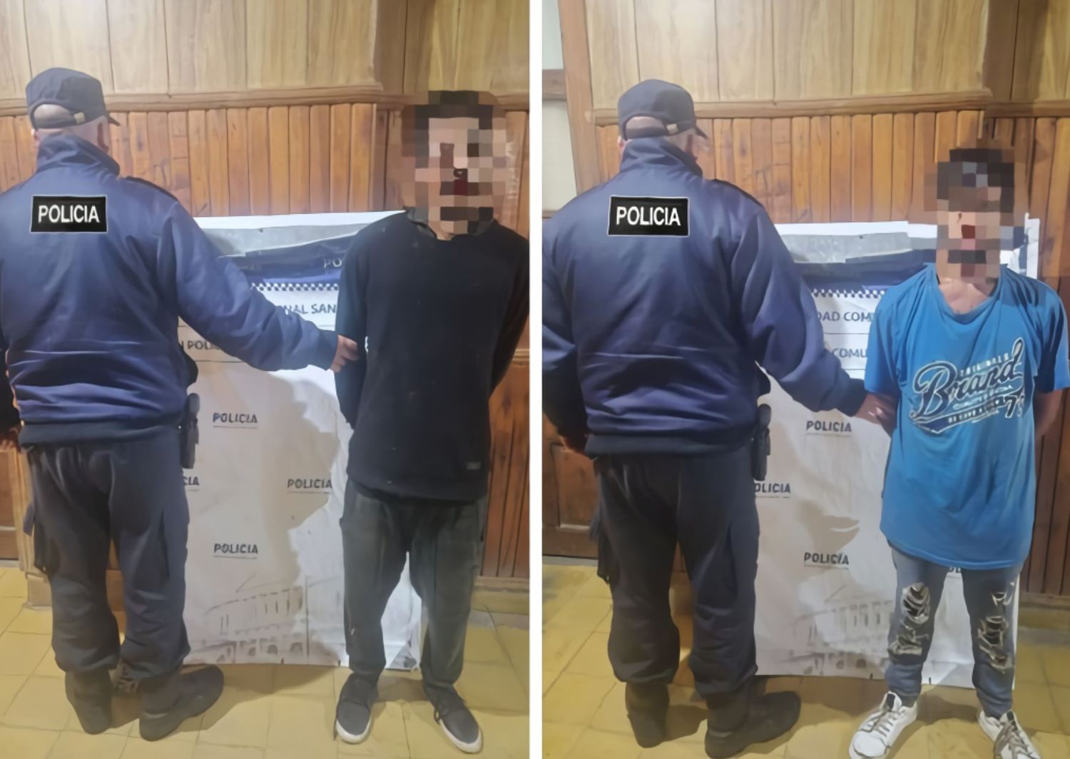 Ambos hombres fueron trasladados a la Comisaría.