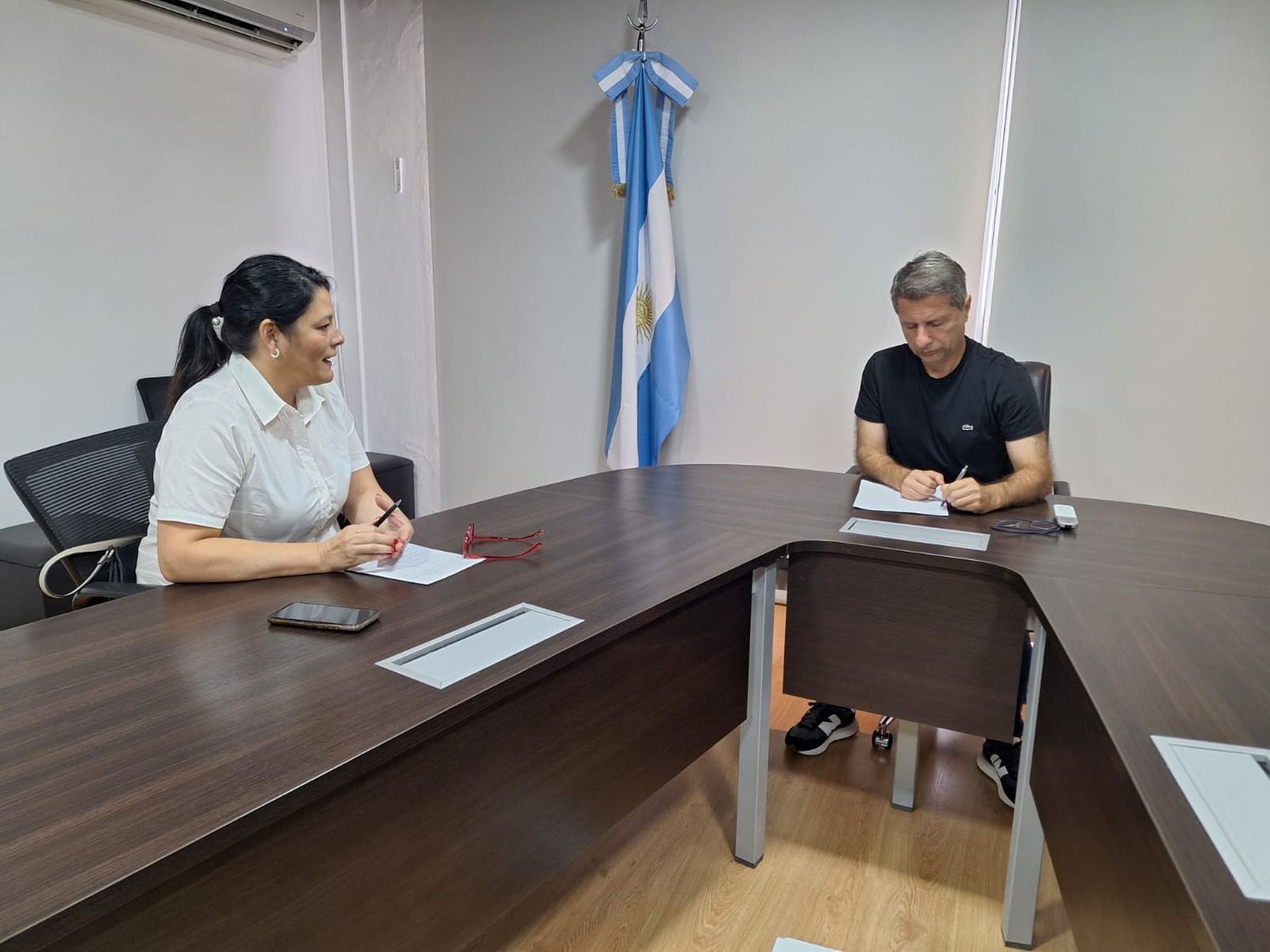 Hospital: Bernarte y Carrizo se reunieron para trazar una agenda de trabajo en conjunto