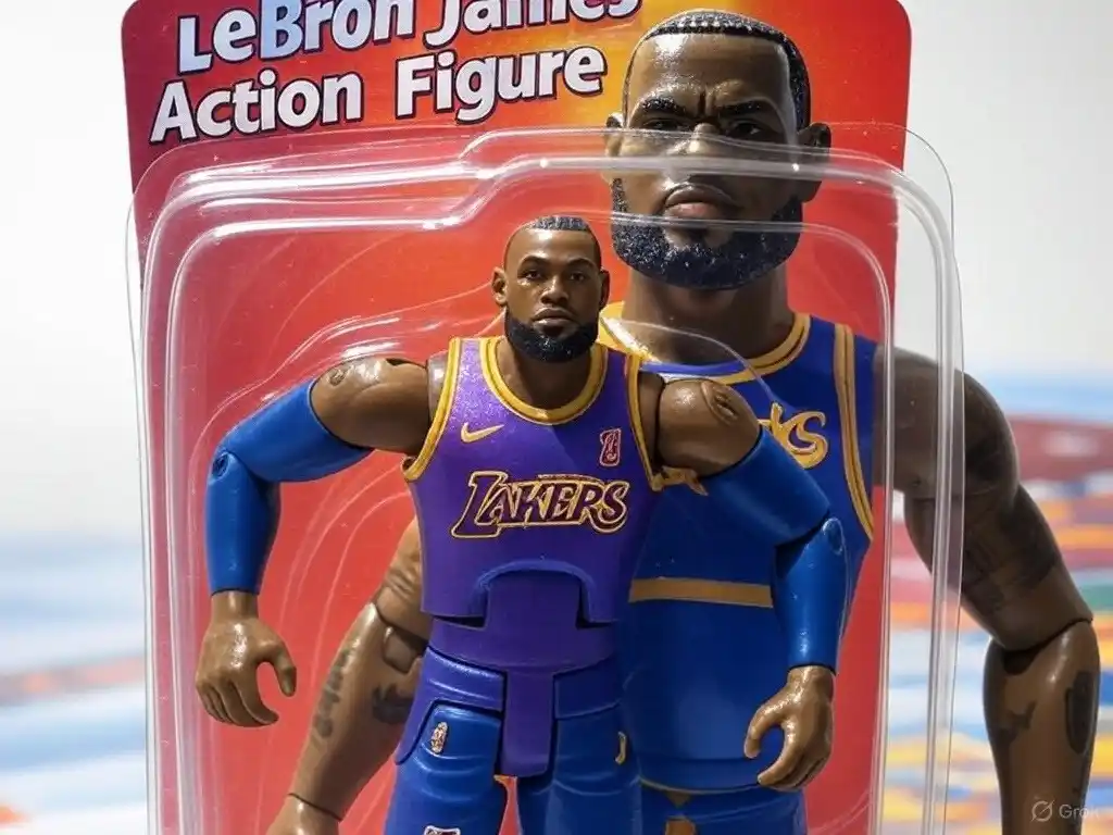 Lebron James en su modelo Barbie.