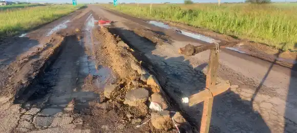 Ruta 18: reclamos por reparaciones en el tramo más dañado de Jubileo