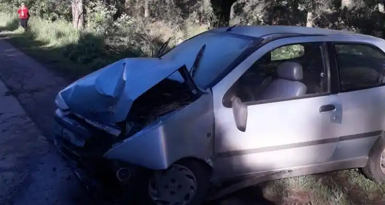 Ruta 191: Automovilista entraba a San Pedro y chocó contra un árbol