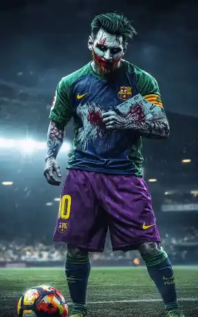 Lionel Messi como el Joker gracias a una inteligencia artificial