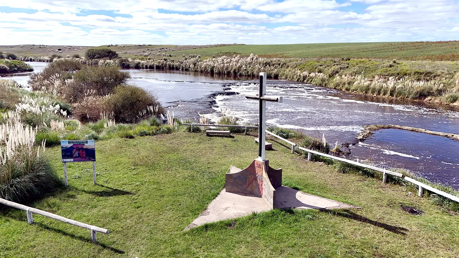 Estación. Que recuerda un pasaje de la vida de Jesús junto al río Quequén