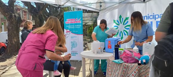Vacunación: este sábado instalan la posta en plaza Belgrano