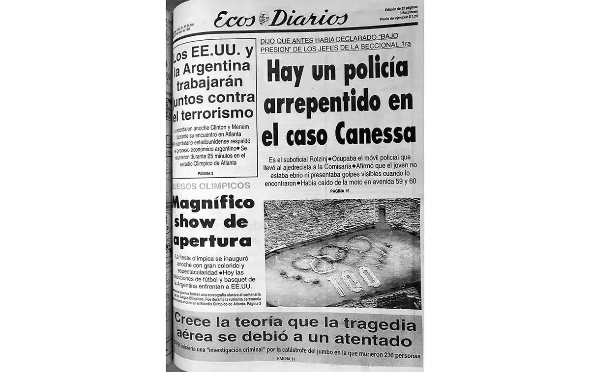 Sábado 20 de julio de 1996