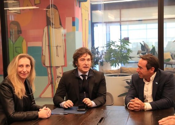 Milei llenó de elogios a Marcos Galperin y apuntó contra el kirchnerismo