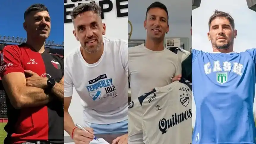 Gigliotti, Hauche, Vangioni y "Pichi" Erbes, flamantes refuerzos de la segunda categoría