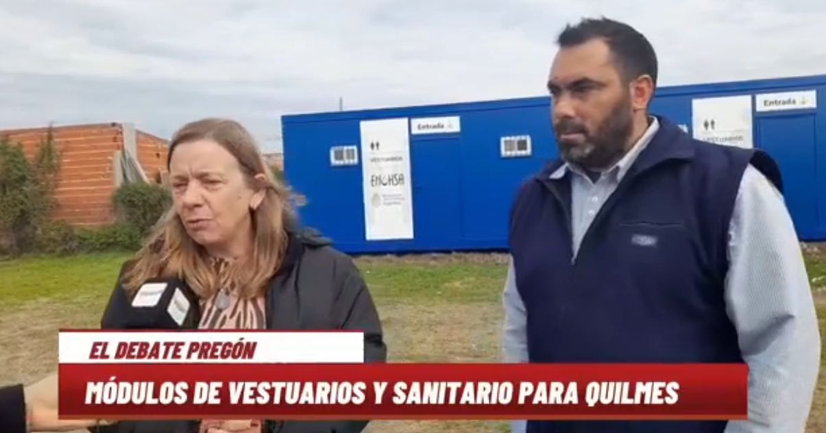 MÓDULOS DE VESTUARIOS Y SANITARIO PARA QUILMES