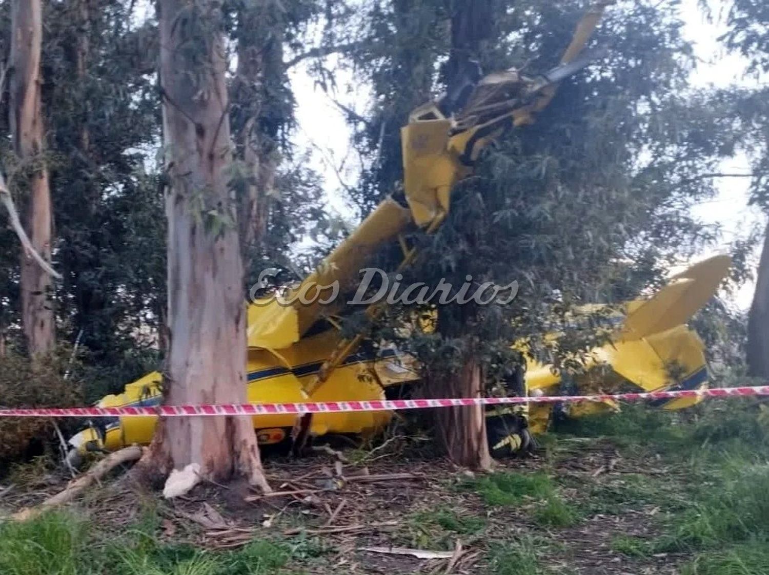Cayó una avioneta en un campo de Deferrari: hubo dos heridos