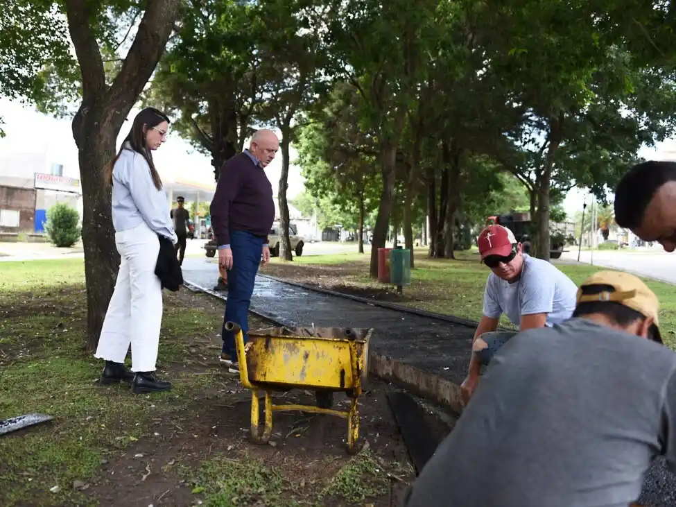Avanzan las obras de repavimentación en la Vía Aeróbica