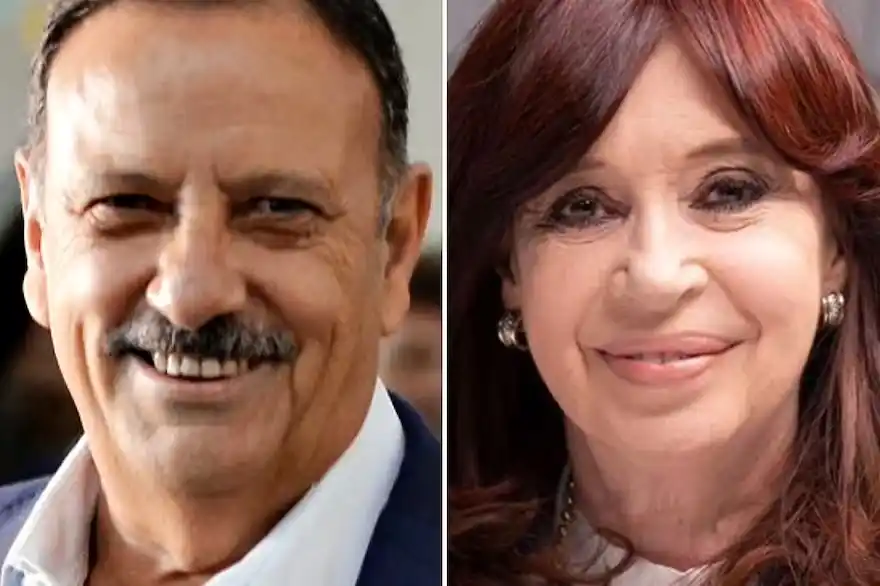 Ricardo Quintela y Cristina Fernández de Kirchner.