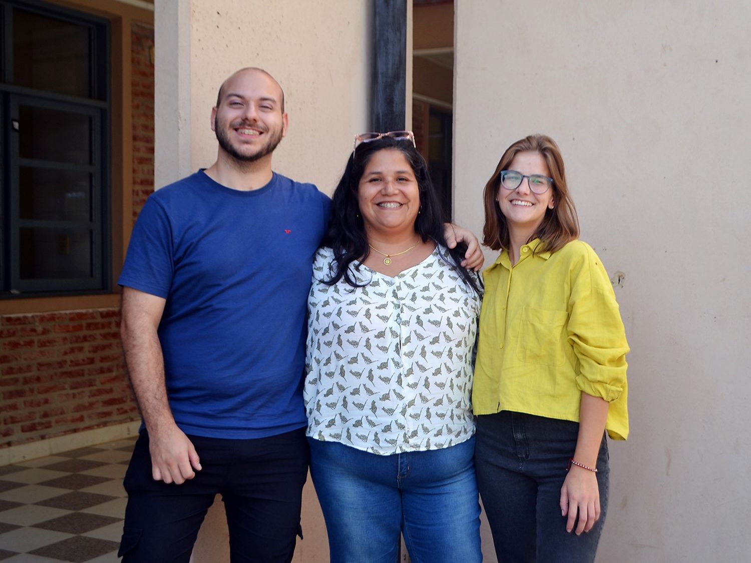 Lautaro Vicario, Mariela Satto y Keila Schwarz.