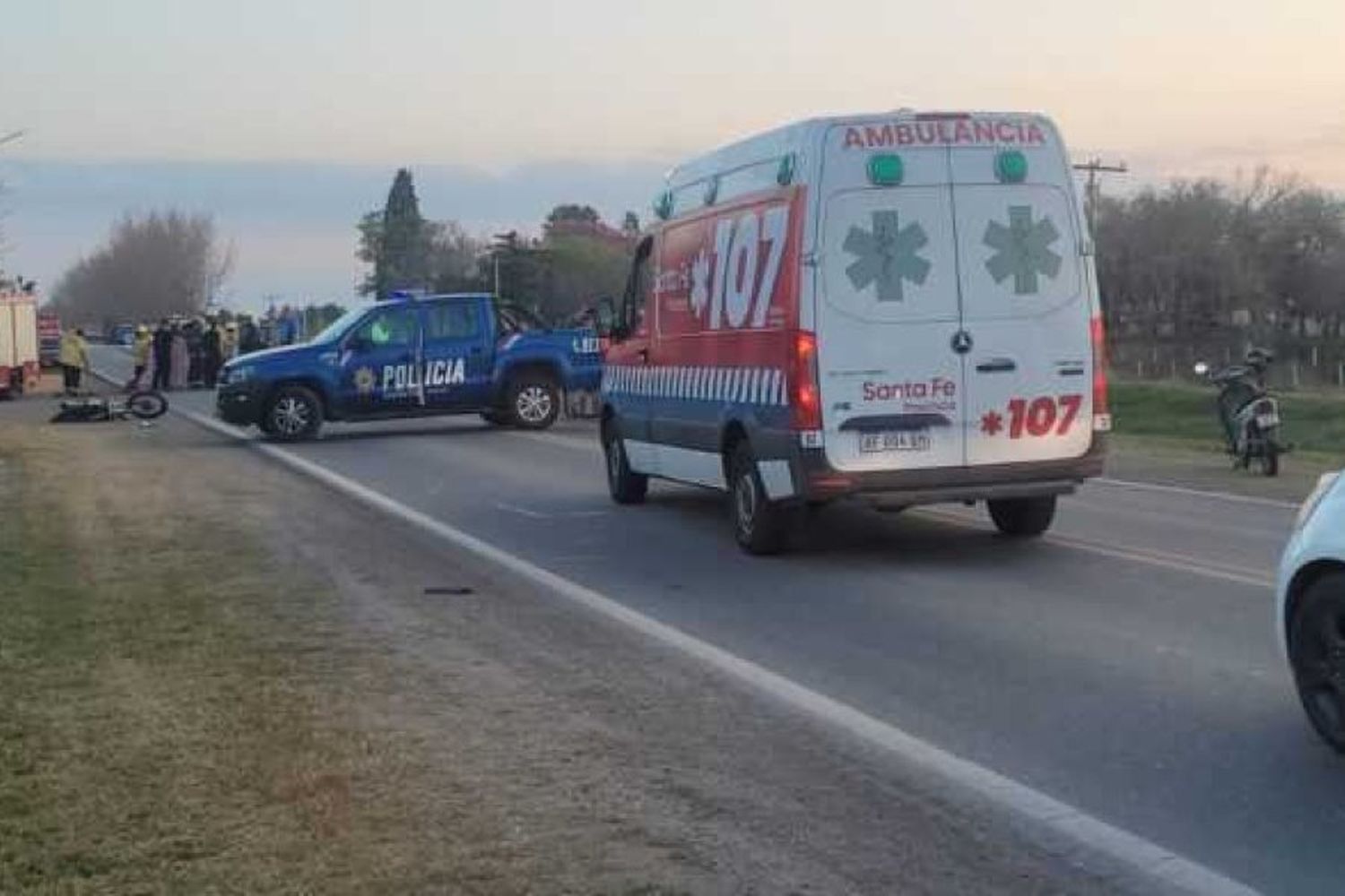 Tragedia sobre sobre Ruta 13: falleció el motociclista que permanecía internado