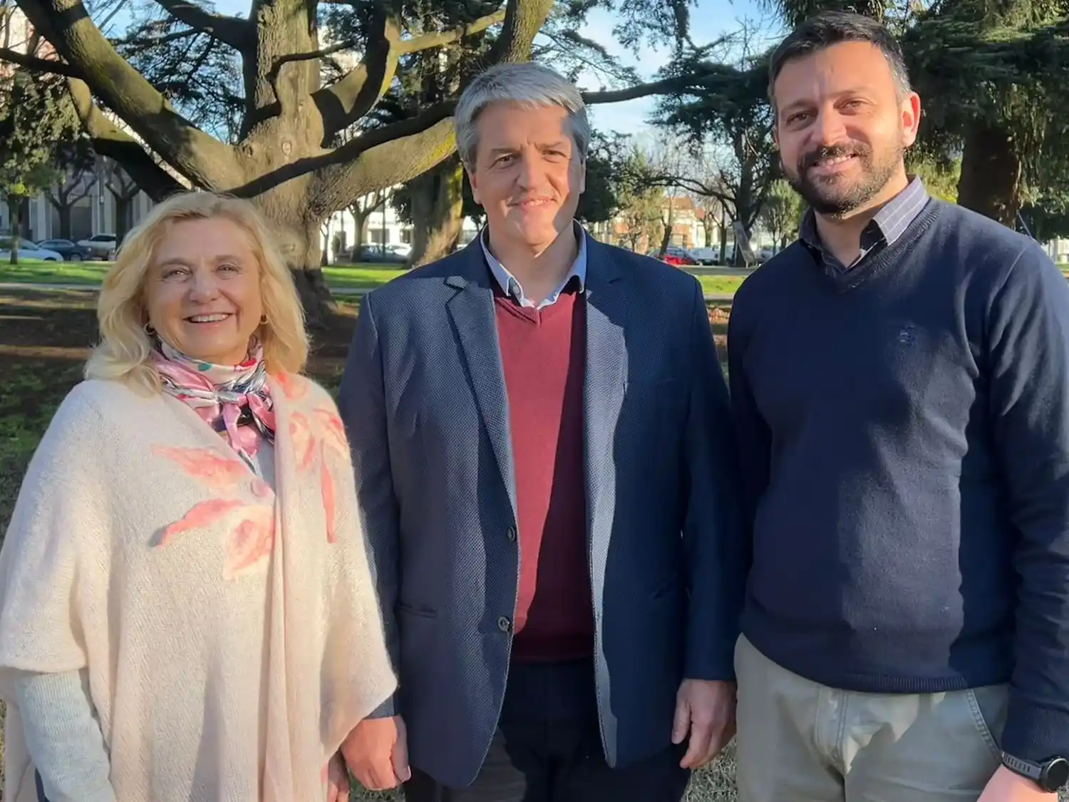 Rosana Florit, Marcos Nicolini, y Juan Manazzoni, referentes de Hechos.