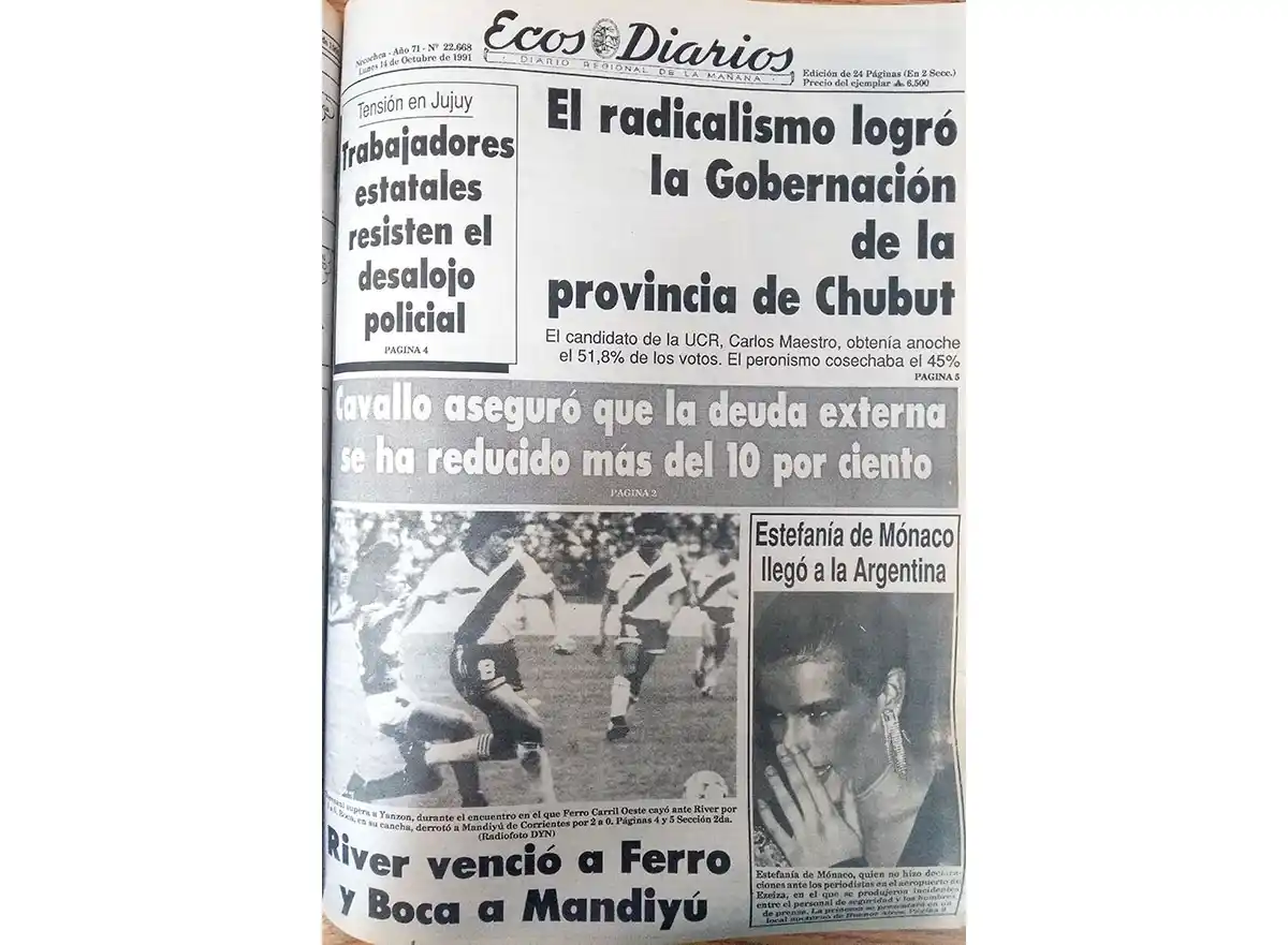 Lunes 14 de Octubre de 1991