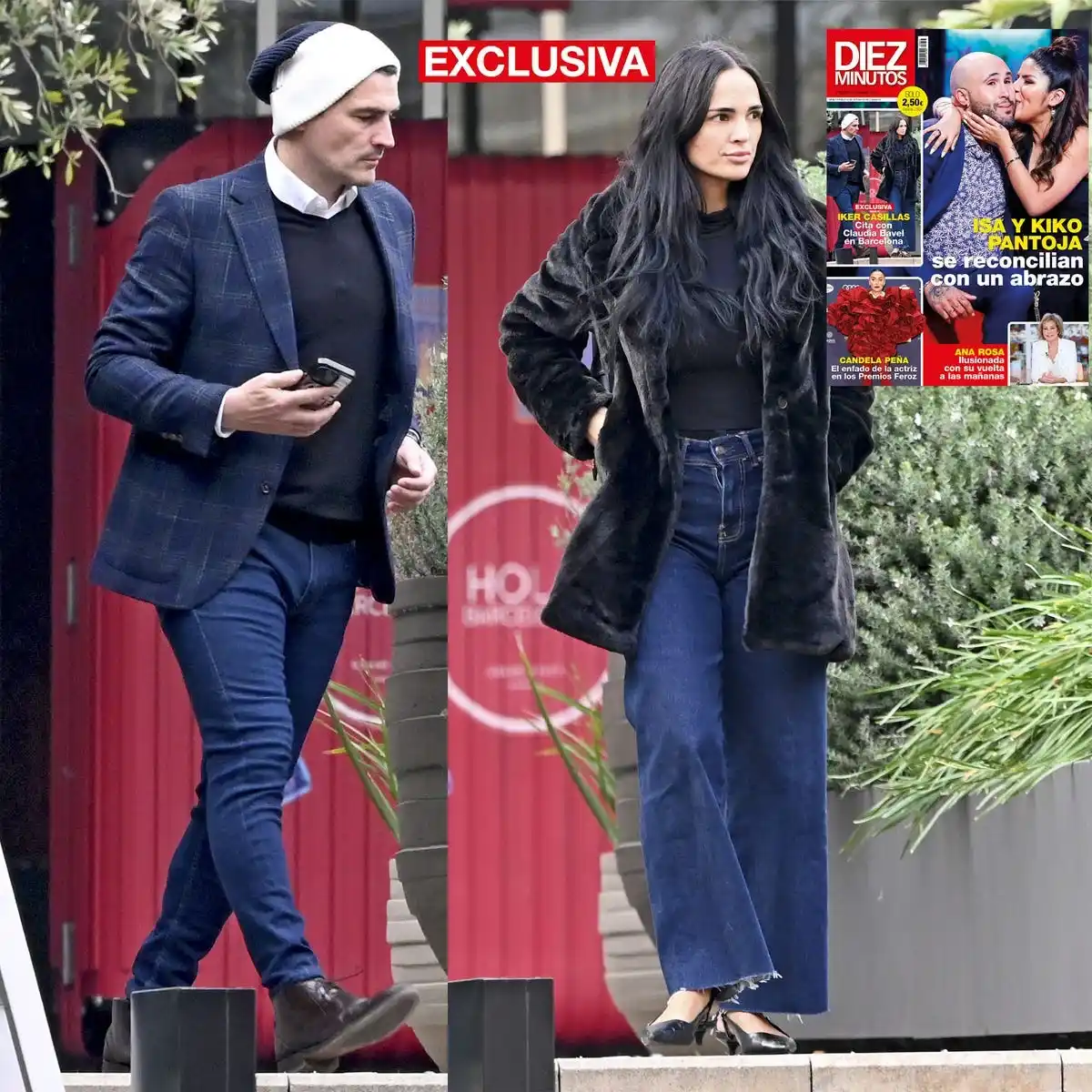 Iker Casillas es captado junto a Claudia Bavel por unos fotógrafos (Foto: Cortesía Diezminutos)