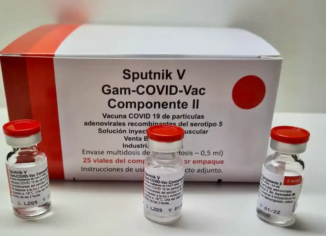 El país contará en agosto con más de tres millones de segundas dosis de Sputnik V